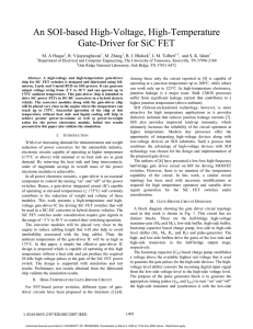 An SOI-based High-Voltage, High-Temperature Gate-Driver for SiC FET M. A Huque