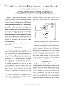 A Hybrid Energy System Using Cascaded H-bridge Converter