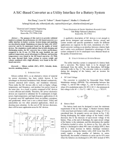 A SiC-Based Converter as a Utility Interface for a Battery...