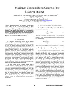 Maximum Constant Boost Control of the Z-Source Inverter