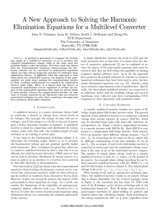 A New Approach to Solving the Harmonic