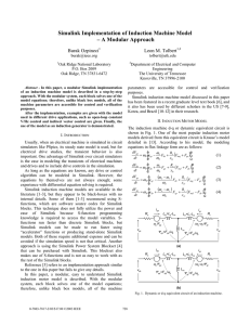 Simulink Implementation of Induction Machine Model – A Modular Approach Burak Ozpineci