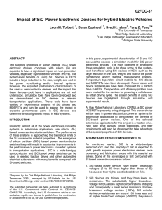 Impact of SiC Power Electronic Devices for Hybrid Electric Vehicles 02FCC-37