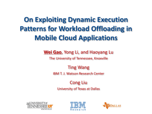 On Exploiting Dynamic Execution Patterns for Workload Offloading in Mobile Cloud Applications