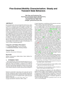 Fine-Grained Mobility Characterization: Steady and Transient State Behaviors