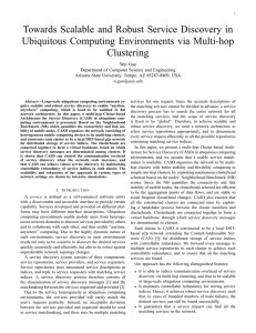 Towards Scalable and Robust Service Discovery in Clustering