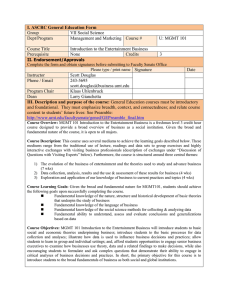 I. ASCRC General Education Form Group VII Social Science Dept/Program