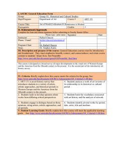 I. ASCRC General Education Form Group Dept/Program