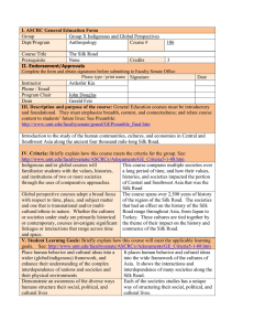 I. ASCRC General Education Form Group Group X Indigenous and Global Perspectives Dept/Program