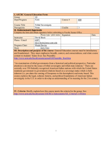 I. ASCRC General Education Form Group 10 Dept/Program NAS