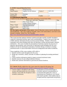 I. ASCRC General Education Form Group Natural Science Dept/Program