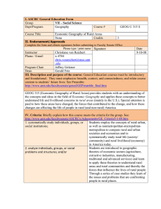 I. ASCRC General Education Form VII – Social Science Group