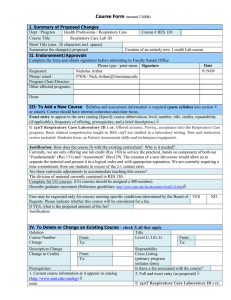 Course Form