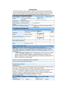 Course Form