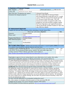 Course Form