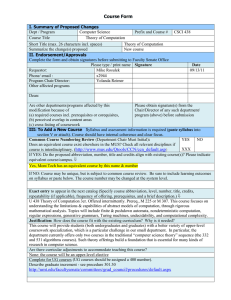 Course Form