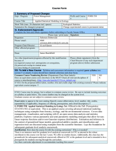 Course Form