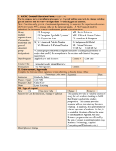 Use to propose new general education courses (except writing courses),... gen ed courses and to remove designations for existing gen...