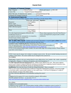 Course Form