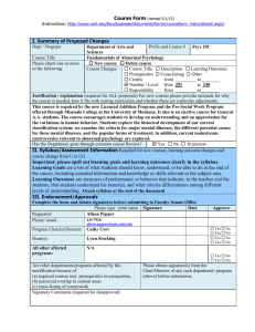 Course Form