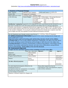 Course Form