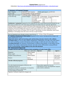 Course Form