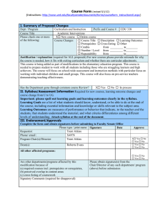 Course Form