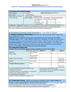 Course Form