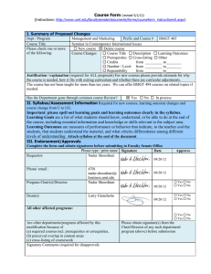 Course Form