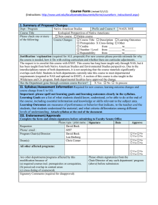 Course Form