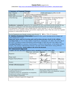 Course Form