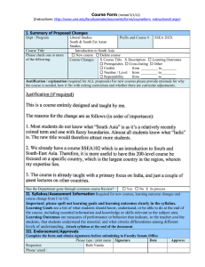 Course Form