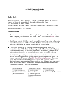 ASCRC Minutes 3/1/16  Call to Order