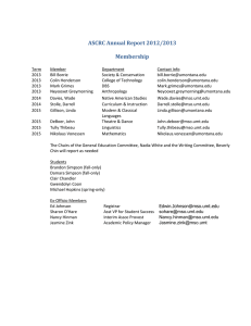 ASCRC Annual Report 2012/2013  Membership