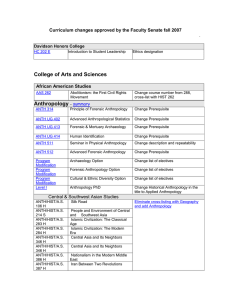 College of Arts and Sciences  African American Studies