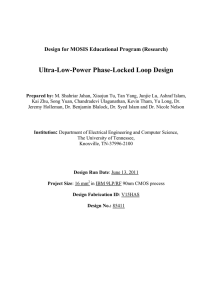 Ultra-Low-Power Phase-Locked Loop Design  Design for MOSIS Educational Program (Research)