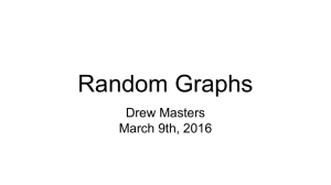 Random Graphs Drew Masters March 9th, 2016