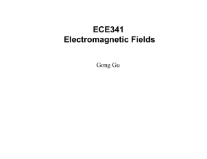 ECE341 Electromagnetic Fields Gong Gu