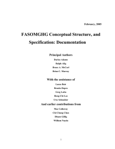 FASOMGHG Conceptual Structure, and Specification: Documentation  Principal Authors