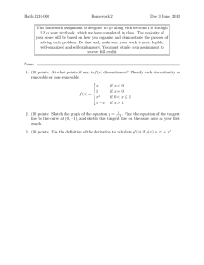 Math 1210-001 Homework 2 Due 3 June, 2013