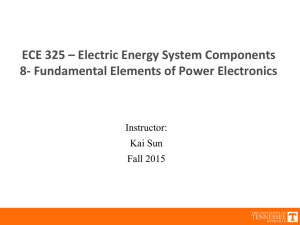 ECE 325 – Electric Energy System Components Instructor: Kai Sun