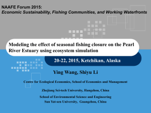 Modeling the effect of seasonal fishing closure on the Pearl 