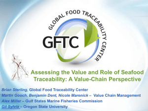 Assessing the Value and Role of Seafood Traceability: A Value-Chain Perspective