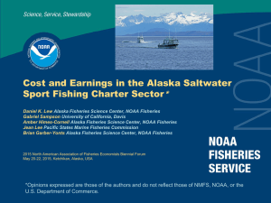 Cost and Earnings in the Alaska Saltwater Sport Fishing Charter Sector *