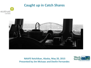 Caught up in Catch Shares  NAAFE Ketchikan, Alaska, May 20, 2015