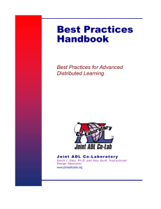 Best Practices Handbook Best Practices for Advanced Distributed Learning