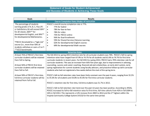 Statement of Goals for Student Achievement