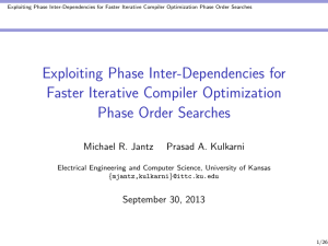 Exploiting Phase Inter-Dependencies for Faster Iterative Compiler Optimization Phase Order Searches