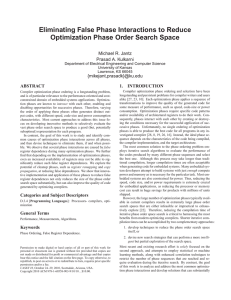 Eliminating False Phase Interactions to Reduce Optimization Phase Order Search Space