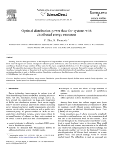 Optimal distribution power ﬂow for systems with distributed energy resources